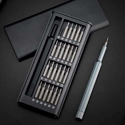yotijay Kit de chave de fenda multifuncional 25 em 1 ferramenta manual com estojo Broca de chave mag