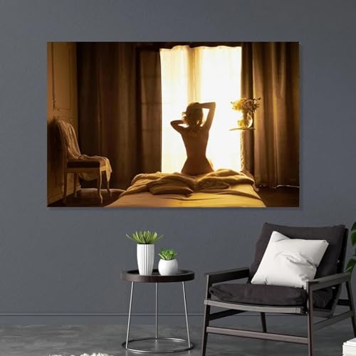 Impression sur toile femme nue poster sexy déco chambre 50x70cm