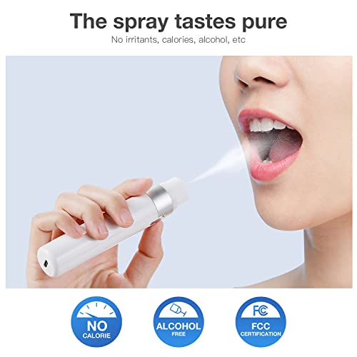 Electronic Breath Spray For Bad Breath, Dry Mouth Spray, Super Mint Flavor Auskit Rechargeable Oral Care Mist, Oral Care Mouth Freshener #TOP3