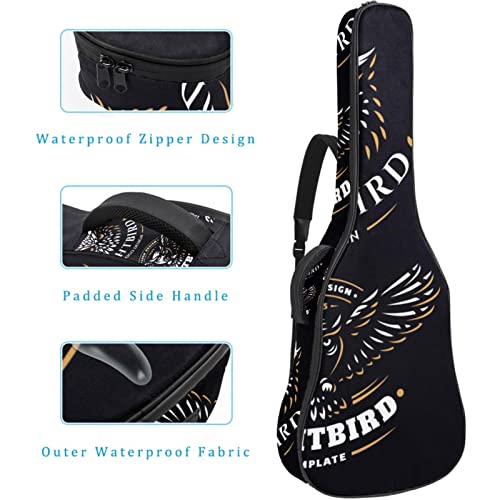 Housse de guitare en tissu Oxford imperméable avec logo hibou et bandoulière réglable - Les Beatles, Paul McCartney, John Lennon, RIngo Starr, George Harrison Housse de guitare en tissu Oxford imperméable avec logo hibou et bandoulière réglable – Image 5