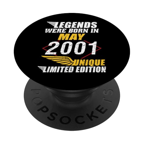 Cumpleaños Mayo 2001 Edición Limitada Regalo Legend May PopSockets PopGrip Intercambiable