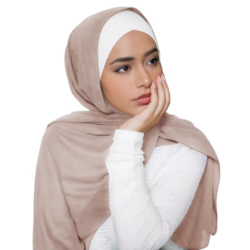 Piewag Hijab Scarf for Women Soft Cotton Muslim Jersey Hijab