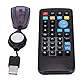 PC Computer Fernbedienung 18m / 19,7yd Reichweite Wireless Computer Controller USB Media Center Controller mit USB Receiver für für DVD/VCD/MP3/Audio Media