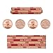 L LIKED Flat Striped Coin Wrappers,Pennies Coin Wrappers,Pack of 1000 PCS (Pennies)