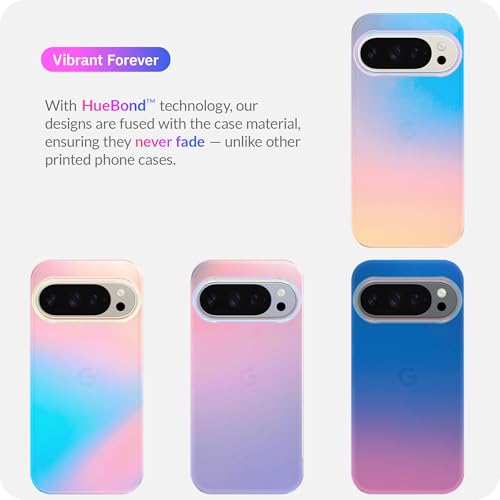 LONLI Hue Case for Google Pixel 10 Pro XL - Fluorescent Holographic Iridescent Phone Case - [Raised Camera Frame] - Cute and Unique Phone Cover for Girls and Women - image 6