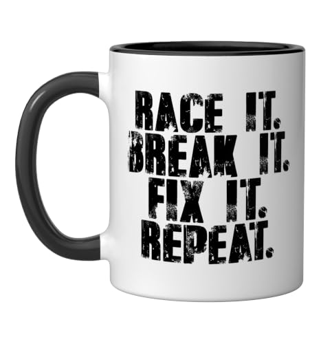 Race It Break It Fix It Repeat Mug