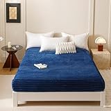 JIANINGHOME Spannbetttuch 99x190,Winter Samt Warm Kuschel Boxspringbett Frottee Bettlaken