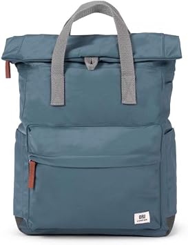Travel Backpack - Medium Nylon Rolltop Backpack for Men & Women for Laptop & Accessories - The Canfield, Airforce Blue