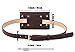 D.LerBung Womens Fanny Pack Leather Belt with Removable Belt Waist Pouch Fashion Belt Bags Coffe
