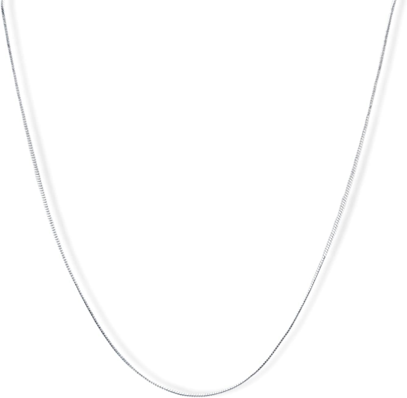CRAFT WIRE Silver Plated Necklace 1mm Snake Chain 16 18 20 22 24 30 36 Inches