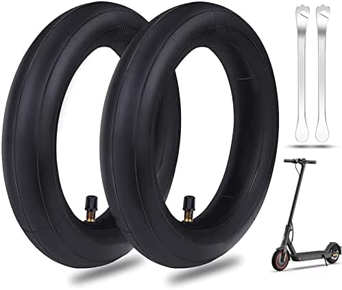 2 Pcs 8.5inch (8 1/2 x2) Inner Tubes, Anti-slip Double Thickness Replacement Tube with 2 Tyre Stick for Xiaomi M365/Pro, Mijia Scooter, Electric Scooter 8.5" Universal Inflatable Front/Rear Tires