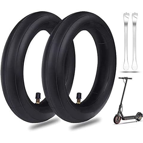 2 Pcs 8.5inch (8 1/2 x2) Inner Tubes, Anti-slip Double Thickness Replacement Tube with 2 Tyre Stick for Xiaomi M365/Pro, Mijia Scooter, Electric Scooter 8.5" Universal Inflatable Front/Rear Tires Cover