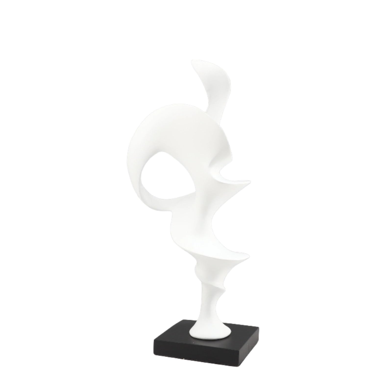 F Fityle Escultura con Líneas Orgánicas Abstracto Escultura Mesa Figura corativa con Base para Salón, Recibidor, Oficina
