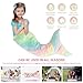 Kids Mermaid Tail Blanket, Luminous Mermaid Sleeping Bag, Flannel Mermaid Tails for Girls 3 to 6 Years All Seasons (Style 1)