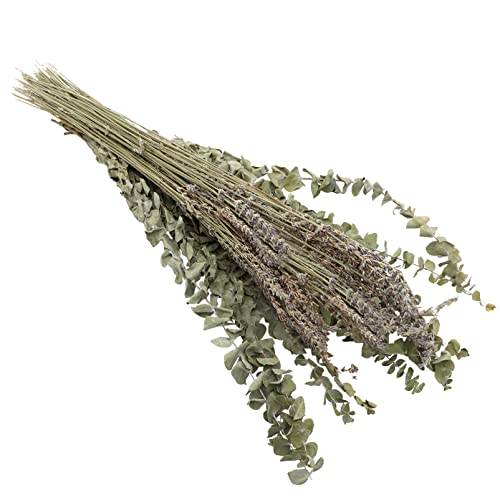 Set de lavanda seca y eucalipto decorativo miniatura 1