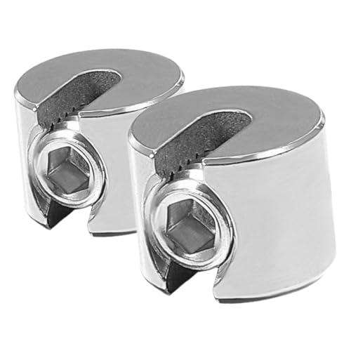 PRETYZOOM Reliable Wire Rope Clamp for Garden Awning Parasol 2pcs 316 Stainless Steel Tensioning Clips
