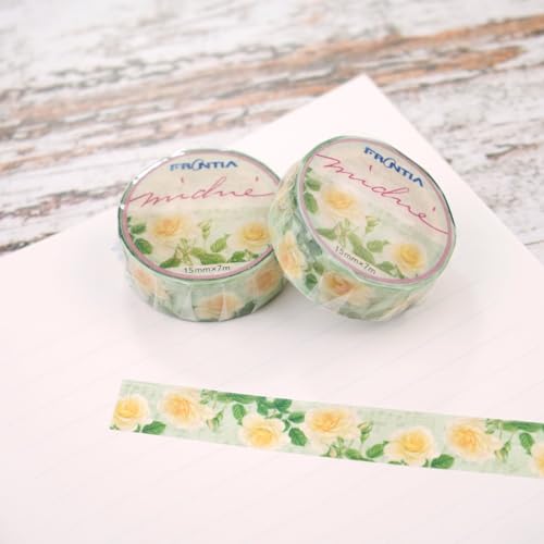 Image of Frontia Masking Tape, Michie Contessa, Japanese Decorative Tape for DIY Diary Crafts Journaling Scrapbook (3 Packs, Bulk Pack)