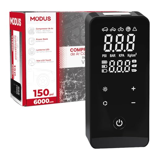 Mini Calibrador Compressor Bomba De Ar Pneus Portátil sem fio 150 PSI Para Carro Bike Moto