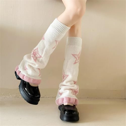 Goth Y2k Leg Warmers for Women Rave Hippie Alt Emo Knit Grunge Winter2