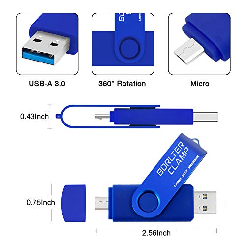 Clé USB 3.0 OTG 128 Go double connecteur Micro USB et USB pour smartphone et PC - 7