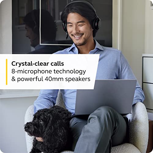 (Renewed) Jabra Evolve2 75 PC Wireless On Ear Headset with 8-Microphone Technology - Dual Foam Stereo Headphones with Advanced Active Noise... - Image 4