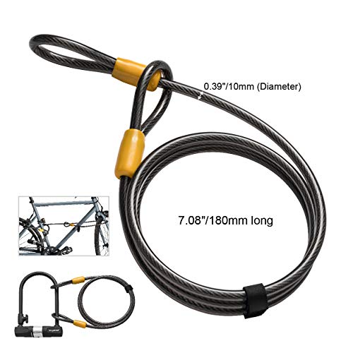 image for in-gauge Bike U Lock with Cable Heavy Duty Bicycle U-Lock,14mm Shackle