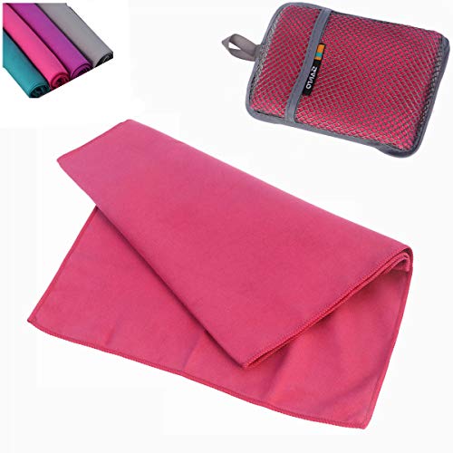 Toalha de viagem portátil de secagem rápida Yardwe Toalha de microfibra esporte toalha de praia toal