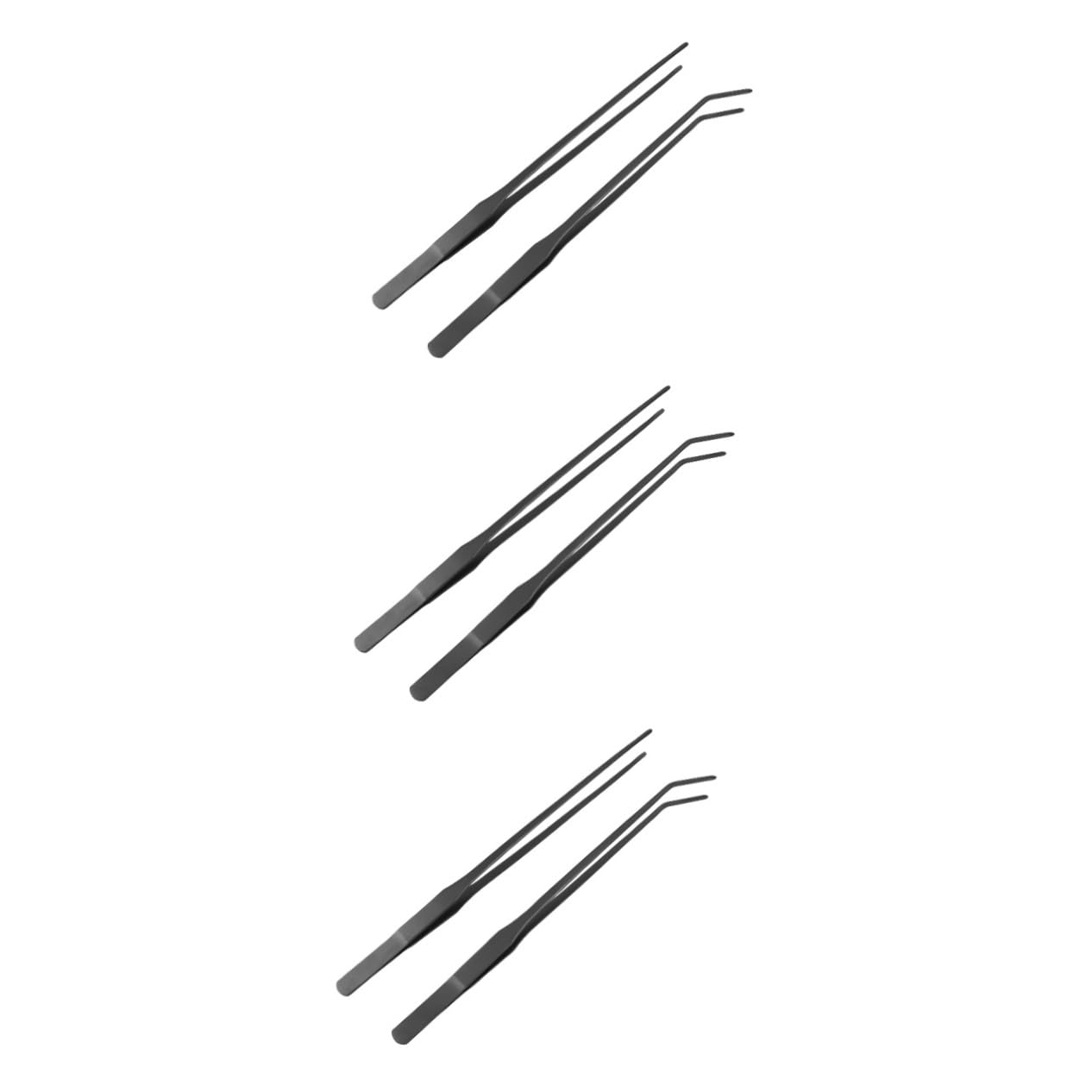 minkissy 6 Pinzas para Reptiles, Pinzas de alimentación para Acuario, Pinzas de alimentación, Pinzas Rectas, Pinzas acuáticas, Pinzas para Plantas, Pinzas largas, pecera de Animales