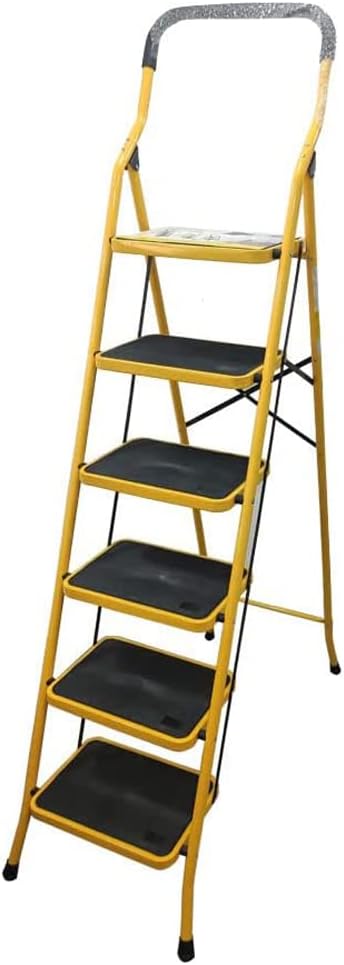 Steps Platform Steel Ladder Yellow (6 Steps)
