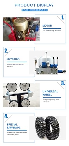 High Power Hydraulic Stone Wire Saw