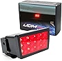 iJDMTOY Dark Smoked Lens F1 Style Full LED Rear Fog Light Kit Compatible With 2011-2021 Subaru Impreza/WRX STi or XV Crosstrek with Tail Running and Strobe Flashing Brake Feature