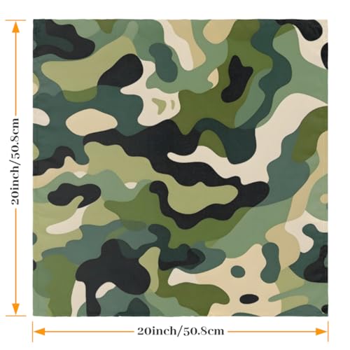 Servilletas de Tela Camuflaje Multicolor Set x6 50.5x50.5 cm miniatura 2