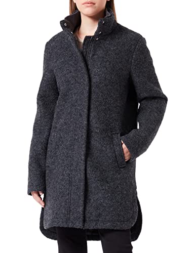 TOM TAILOR Damen Boucle Mantel – Karomuster, Regular Fit, Rückenlänge Ca. 94 Cm (Gr. M)