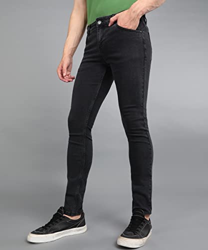 Image of Urbano Fashion Men's Regular Fit Mid Rise Washed Jeans Stretchable