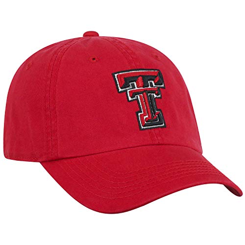 Top Of The World Texas Tech Red Raiders Men's Relaxed Fit Adjustable Hat Team Color Primary Icon, Adjustable #TOP4