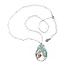 DIYthinker Bonhomme de Neige de Noël Flocon de Neige fête du Chien Illustration Motif Teardrop Pendentif en Forme de Collier
