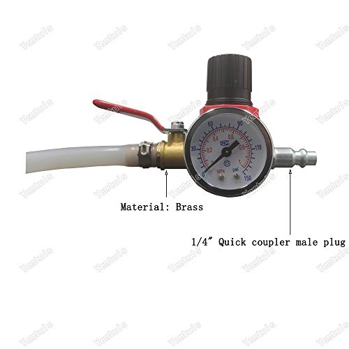 Yemtuls Radiator Pressure Leakage Tester Tool Kit, Automotive Cooling System Water Tank Leak Test Detector Work With Air Compressor Pump #TOP2