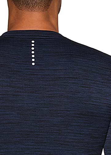 Rbx Men's Compression Fleece Lined Thermal Long Sleeve Base Layer Top F19 Navy Blue M #TOP3