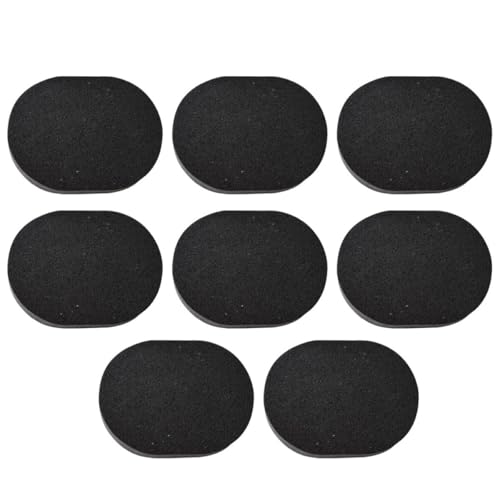 Genérico Esponjas Faciales de Carbón de Bambú 8 Unidades Negras Esponjas de Maquillaje Suaves para Limpieza y Desmaquillado Diario Accesorio Facial para Cuidado y Limpieza Profunda