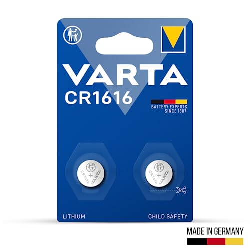 varta pack de 2 piles Électroniques lithium cr1616