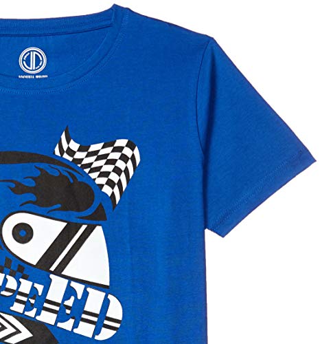 Image of Joshua Tree Boy's Paisley Regular fit T-Shirt (GT04-14 Red and Blue 11-12 Yrs)