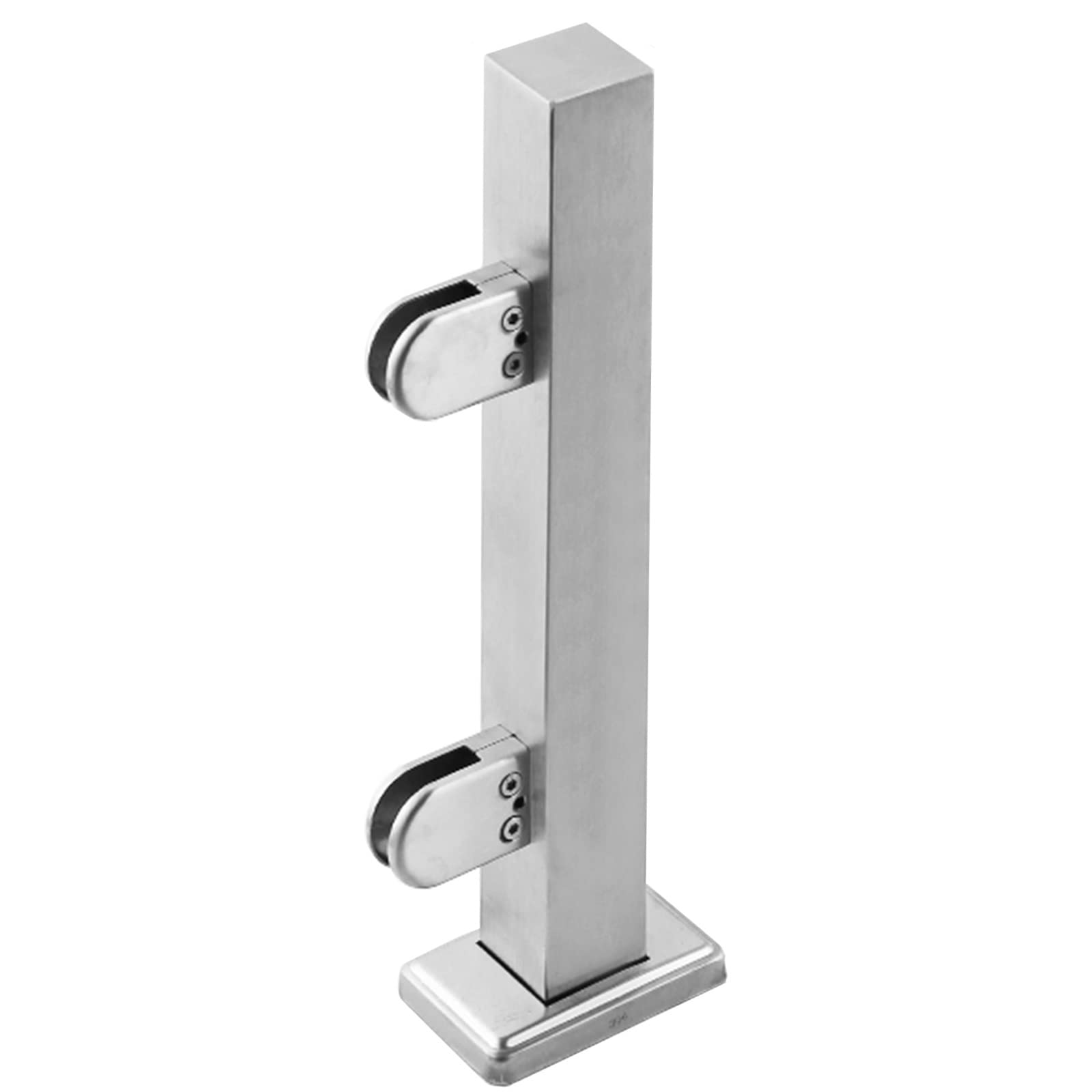 Poteau de serrage de garde-corps en verre en inox pour escalier