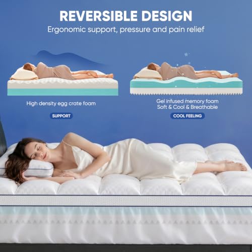 TwinXL Mattress Topper, 4.5" Memory Foam Mattress Topper,Soft & Supportive by Simpledad - Image 4