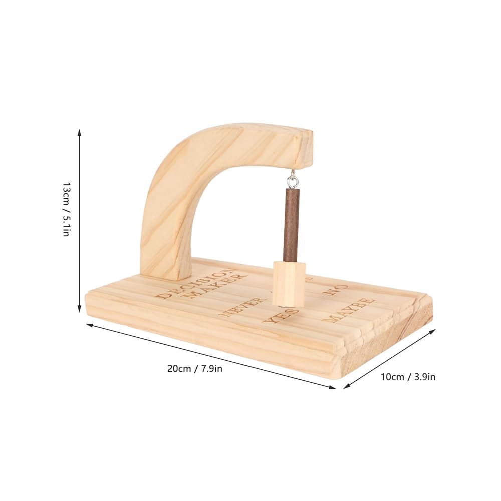 Sarini Decision Maker Chooser Ciondolo oscillante Magnetico Creativo in Legno per facilitare Il processo decisionale e la Pianificazione Accessori da scrivania per l'uso Quotidiano in Ufficio