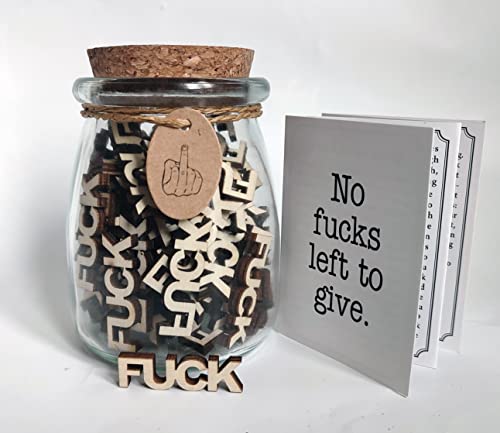 Fuck to Give Jar - Funny Gift for Friend, Family or Anniversaries (7oz)