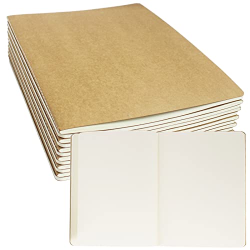 zmybcpack 12 Pack 8.5x11 inch Large Blank Notebook Journals Bulk 60 Pages Sketchbook Composition Notebook Journals Subject Notebooks Planner for College Students Office