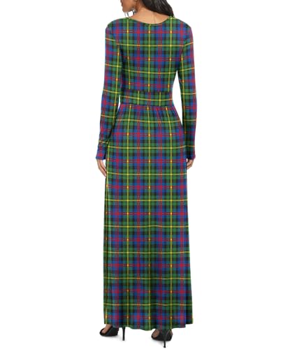 Image of LILBETTER Women Long Sleeve Deep V Neck Loose Plain Long Maxi Casual Dress