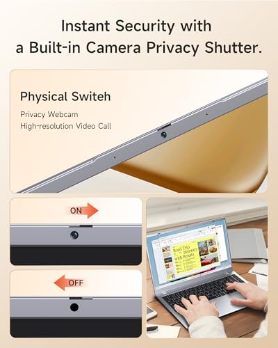 Image of 15.6 Inch Laptop Computer, 16GB RAM 512GB SSD, Pentium Gold 6500Y, FHD IPS Display, Student Laptop for Work & Study, WiFi 5, Bluetooth 5.0, HDMI, Type-C