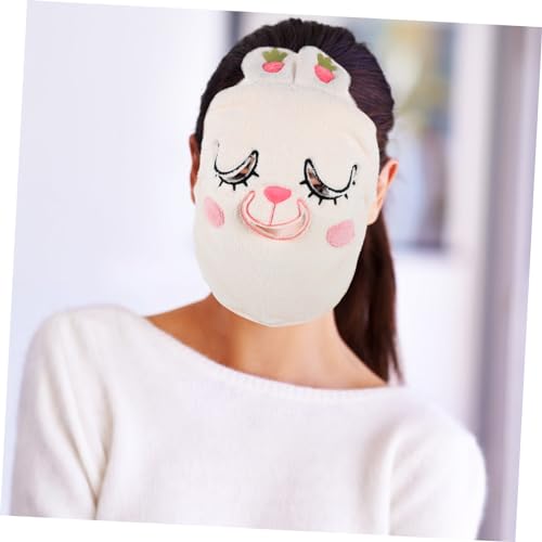 Ipetboom Toalha Quente Capa De Máscara Facial Toalhas De Máscara Facial Toalha Facial Coral Toalhas