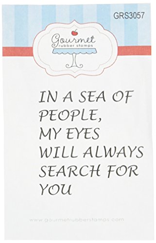 Gourmet Rubber Stamps in A Sea of People Cling Stamps, 2.75 x 4.75